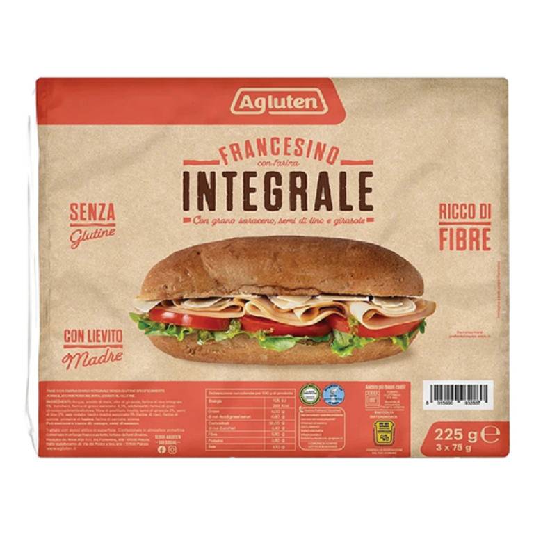 AGLUTEN FRANCESINO INTEGR 225G AGLUTEN FRANCESINO INTEGR 225G