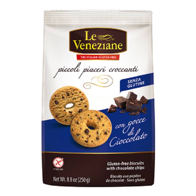 LE VENEZIANE BISCOTTI GOCCE DI CIOCCOLATO 250G LE VENEZIANE BISCOTTI GOCCE DI CIOCCOLATO 250G
