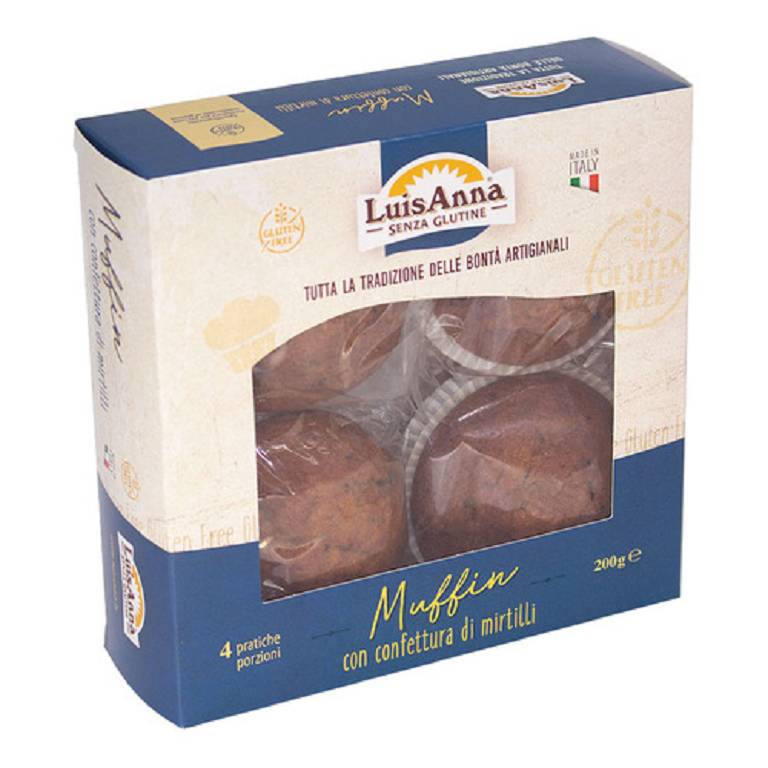 MUFFIN MIRTILLO 4X50G MUFFIN MIRTILLO 4X50G