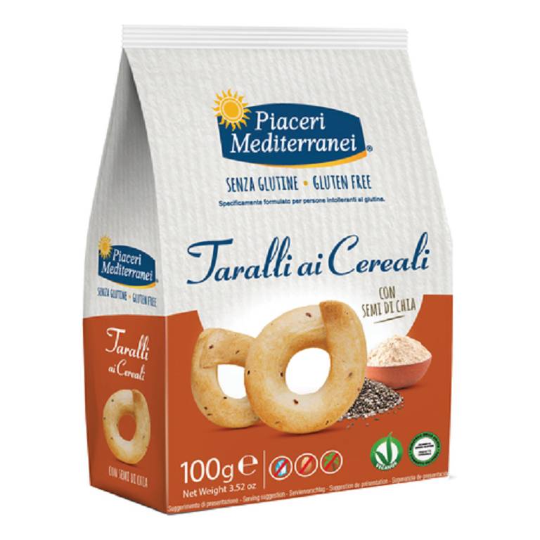 PIACERI MEDITERRANEI TARALLI CEREALI 100G PIACERI MEDITERRANEI TARALLI CEREALI 100G