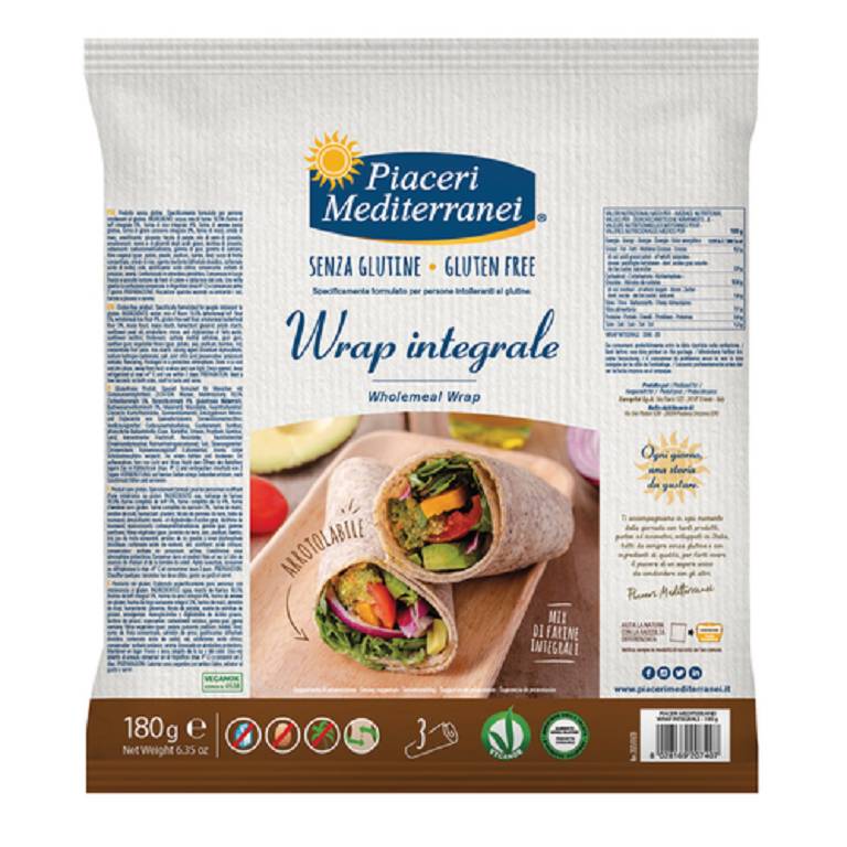 PIACERI MEDITERRANEI WRAP INTEGRALE 180G PIACERI MEDITERRANEI WRAP INTEGRALE 180G