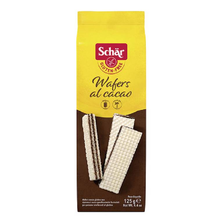 SCHAR WAFERS AL CACAO 125G SCHAR WAFERS AL CACAO 125G